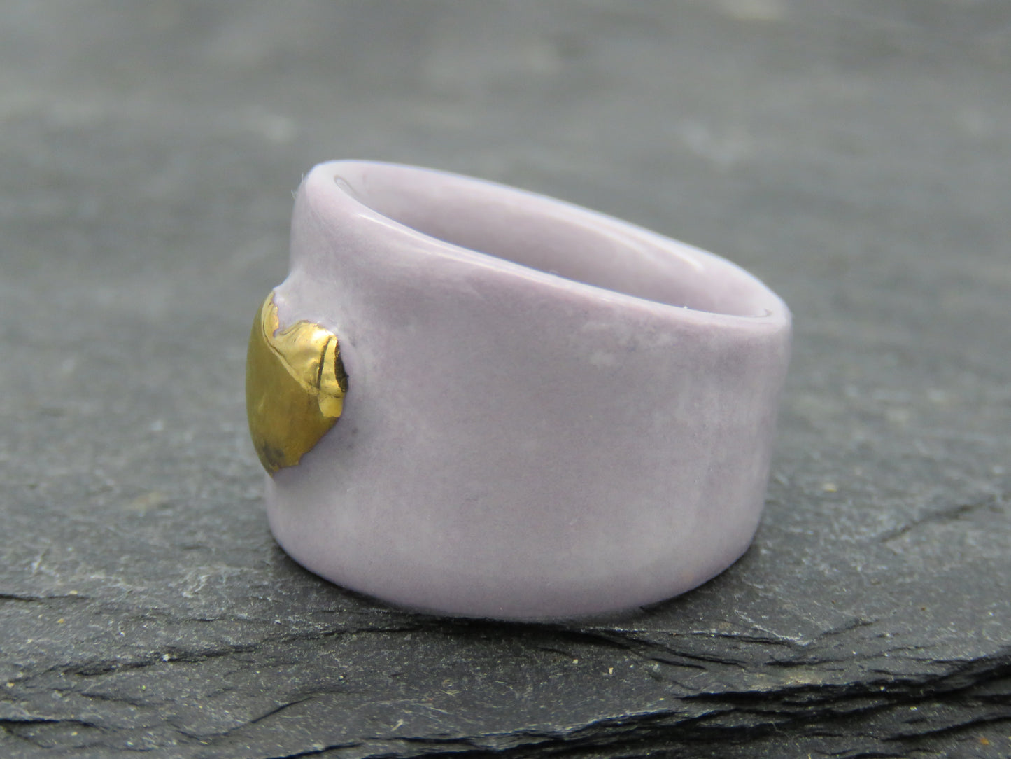 Lilac Ring with heart Size R