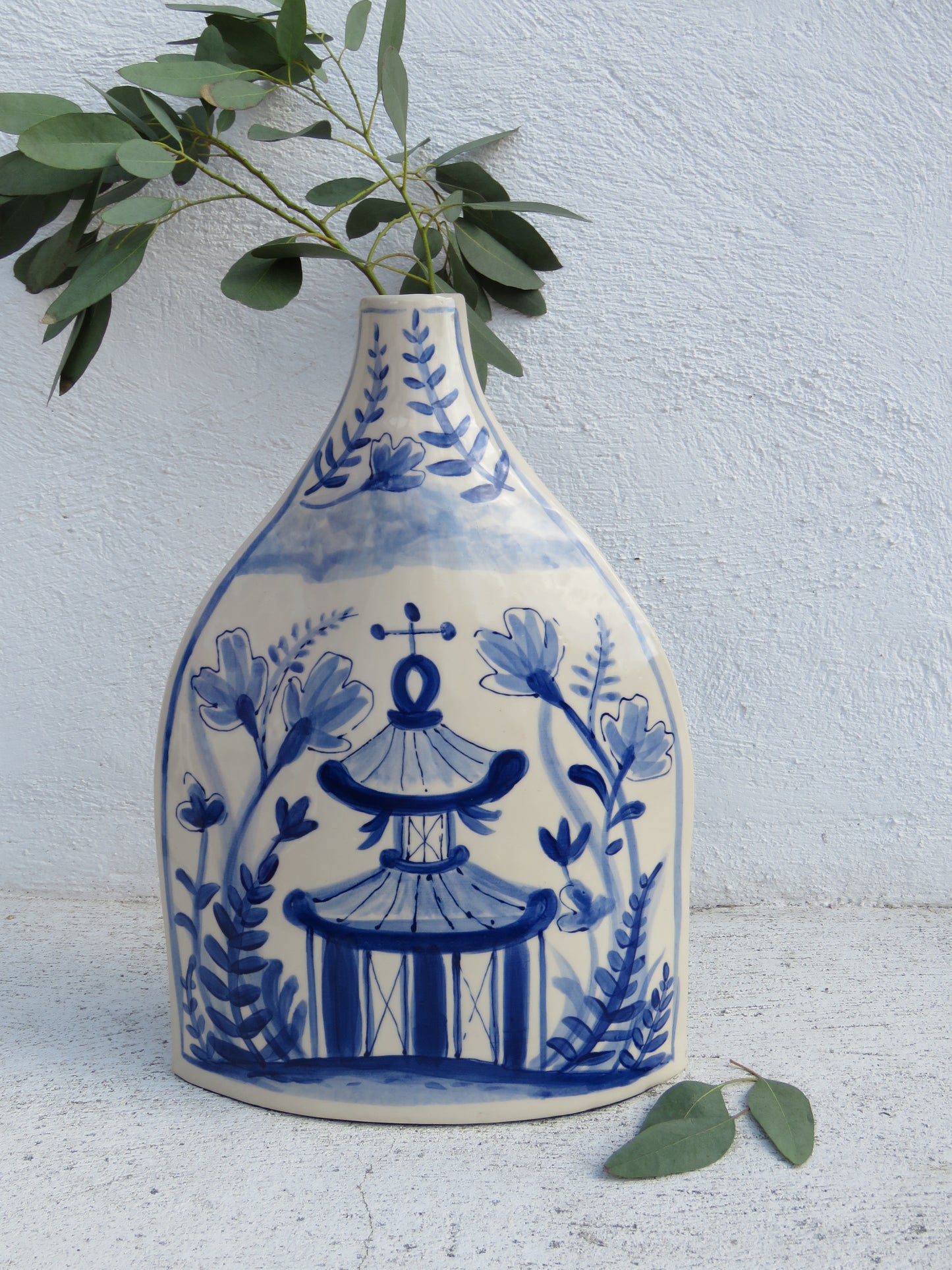 Hand-painted bottle (vase)