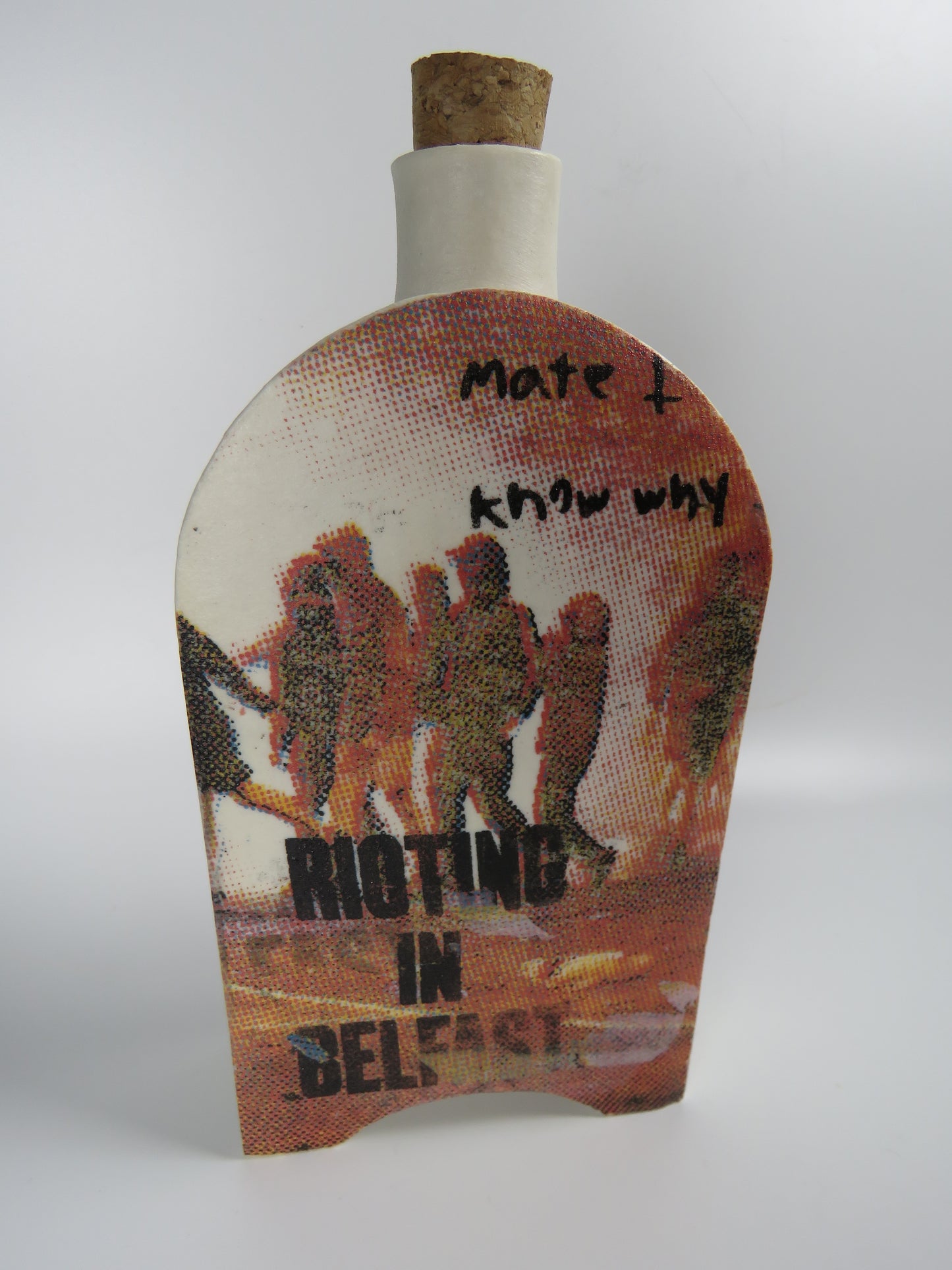 Belfast Riots flask