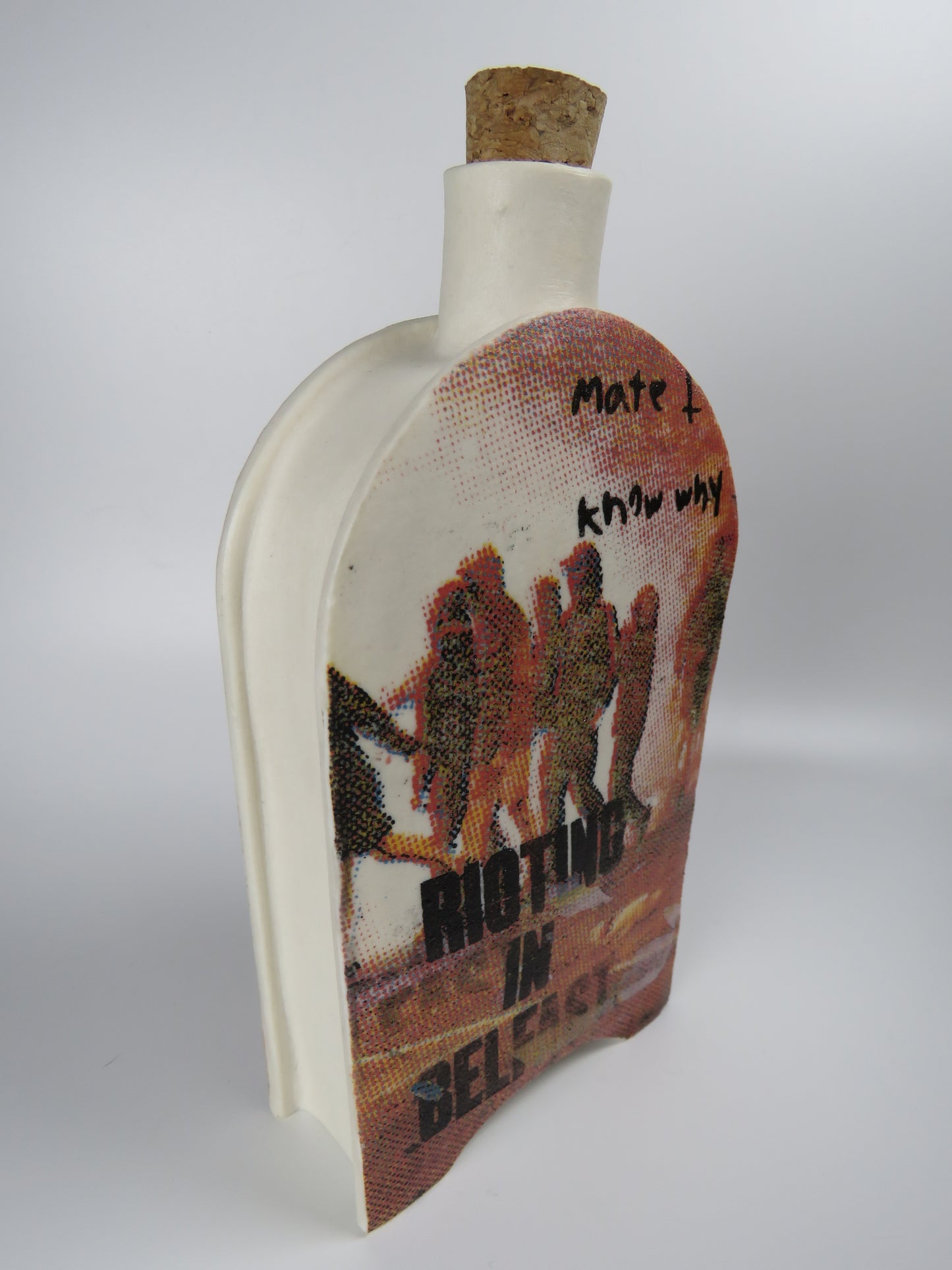 Belfast Riots flask