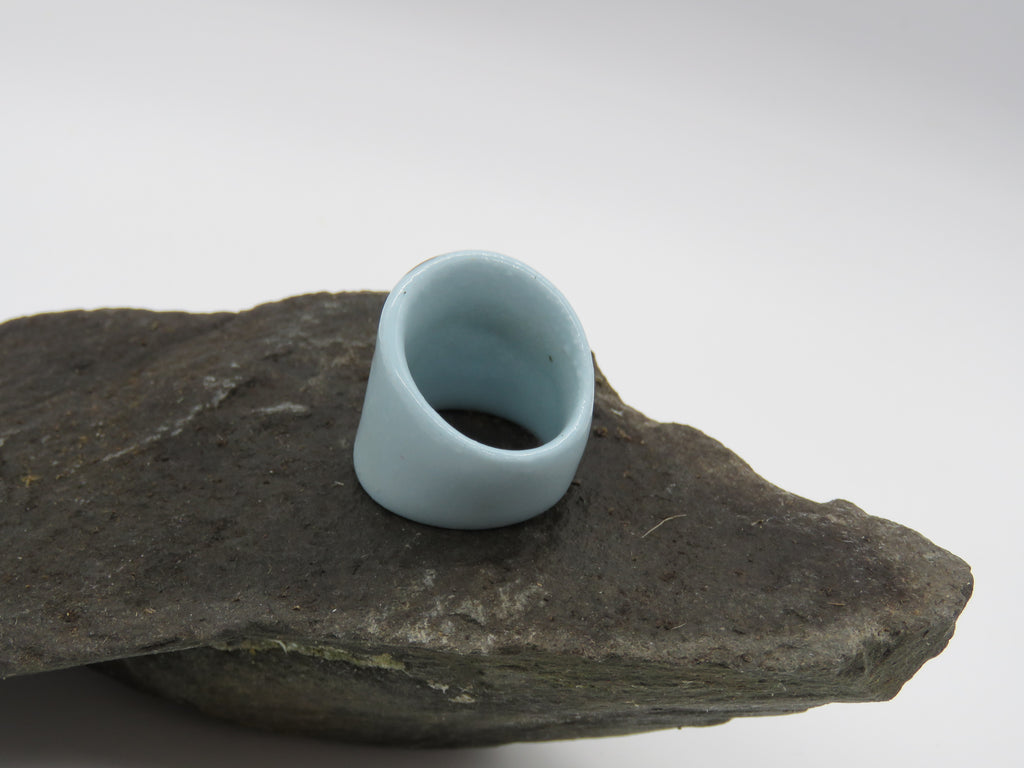 Blue Ring with lightening bolt Size M