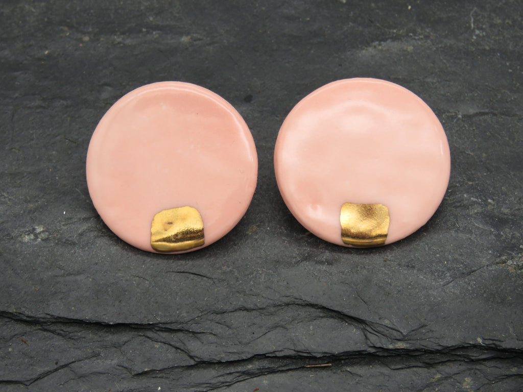 Pink earrings