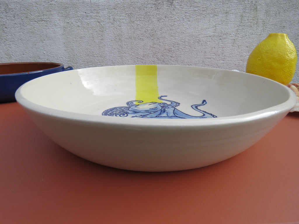 Large round Octopus Bowl