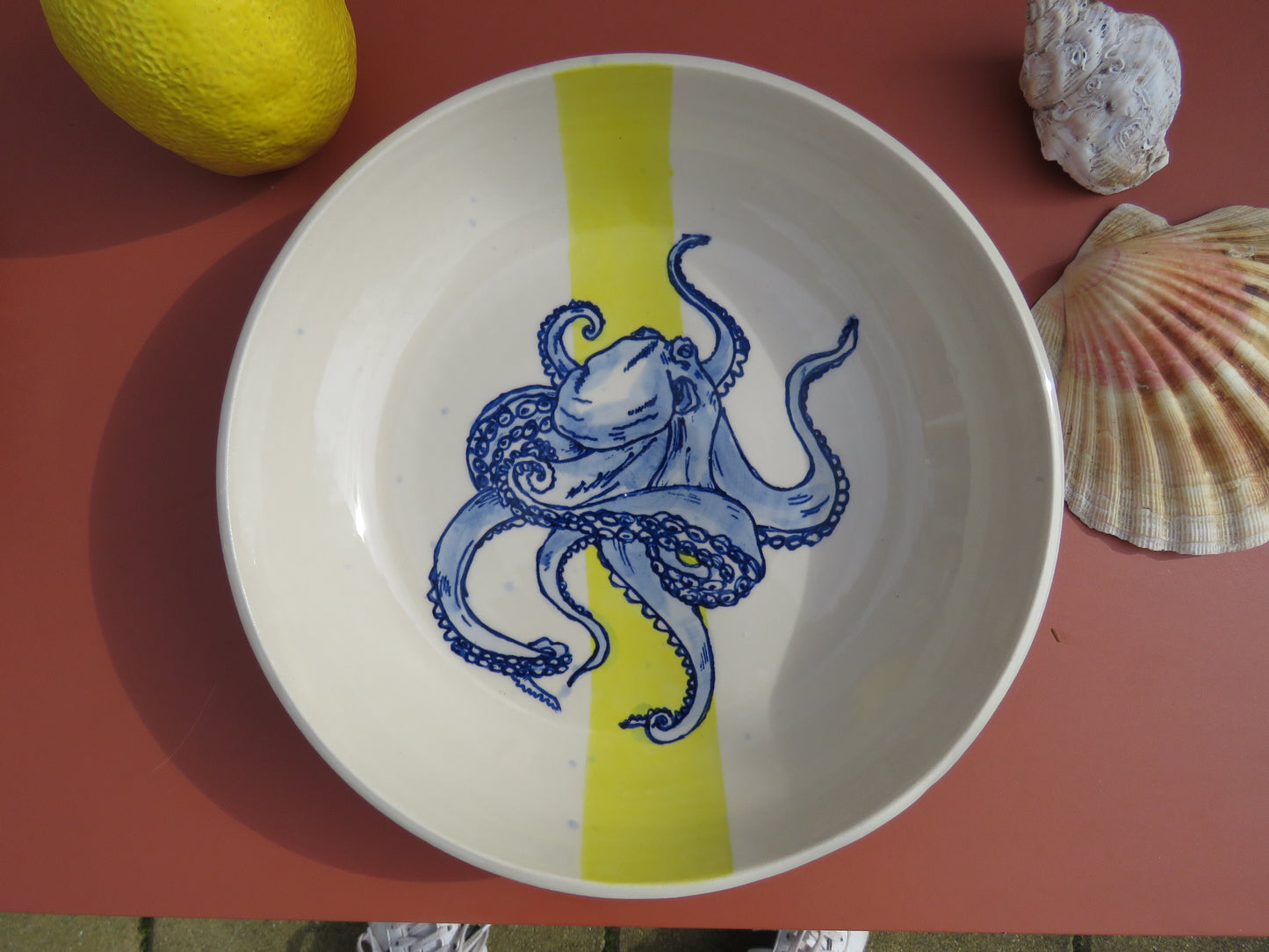 Large round Octopus Bowl