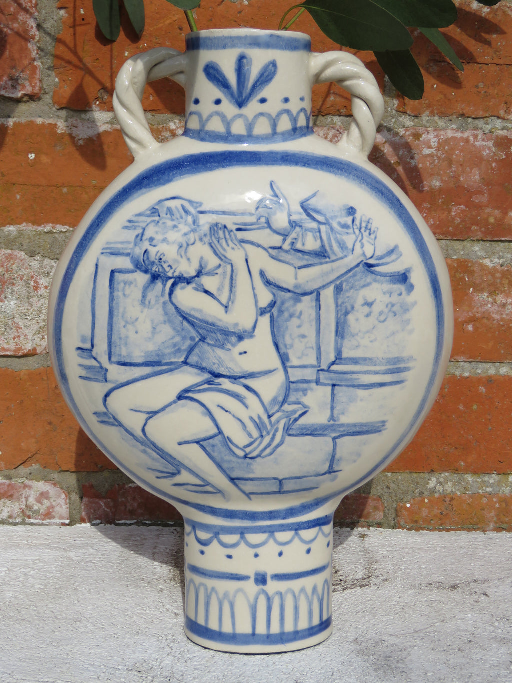 "I'll Show you what a woman can do" Pilgrim flask