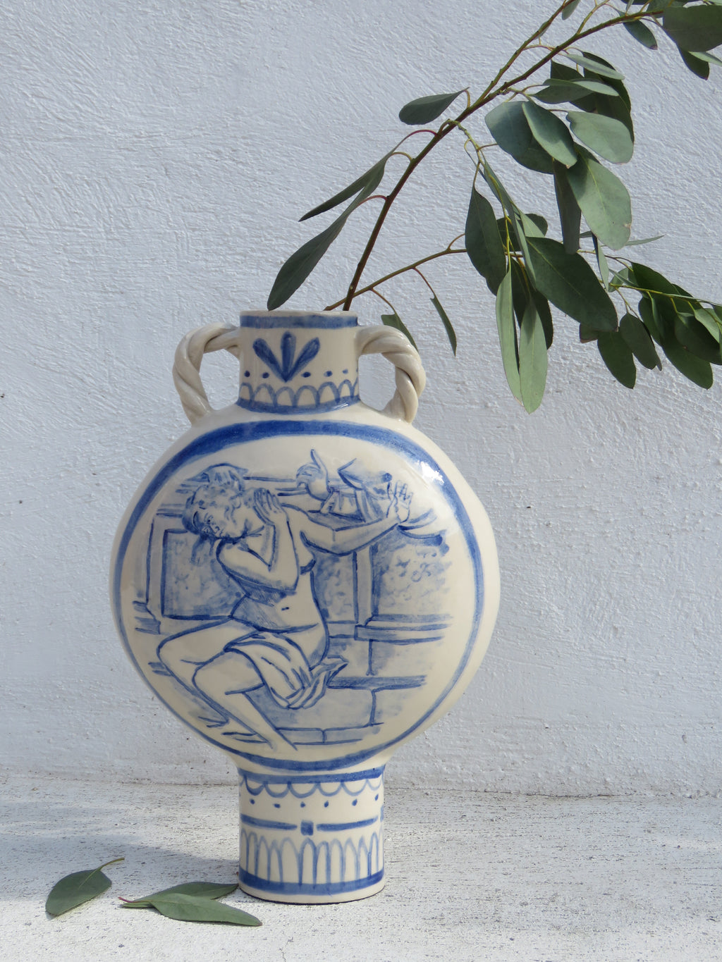 "I'll Show you what a woman can do" Pilgrim flask