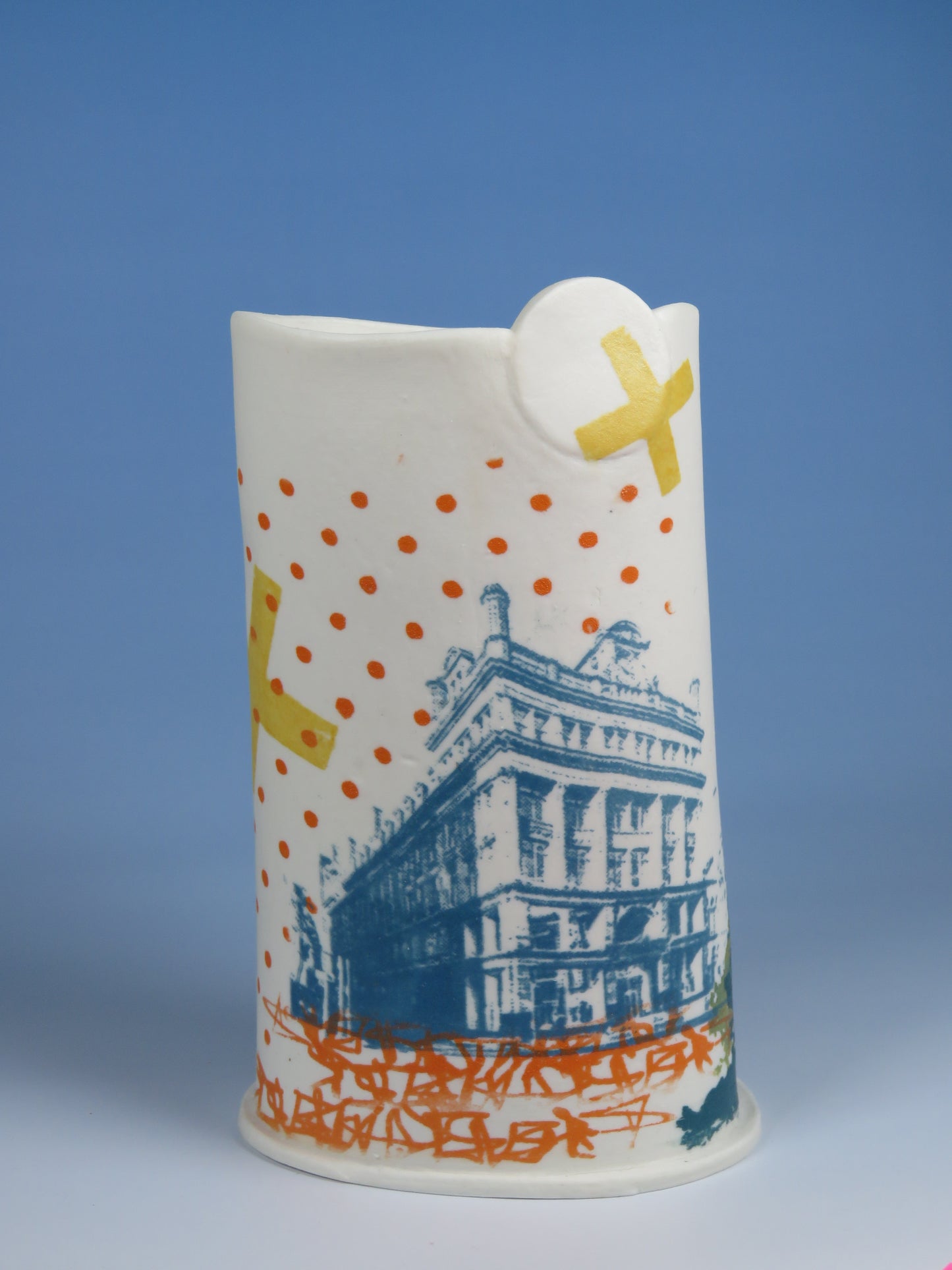 Small Screen printed vessel