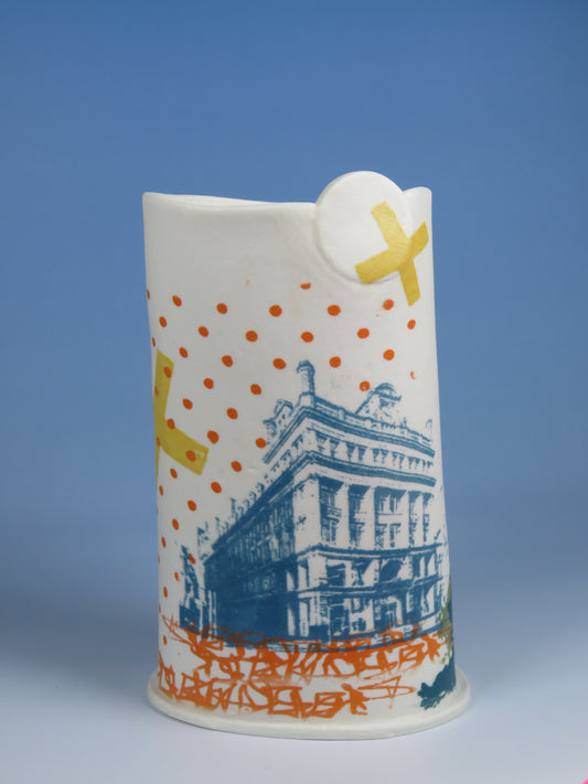 Small Screen printed vessel