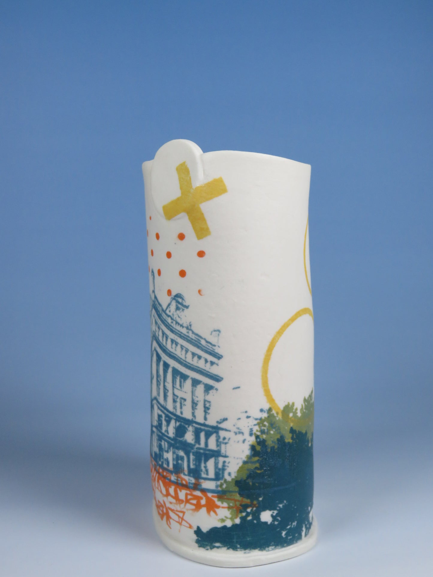 Small Screen printed vessel