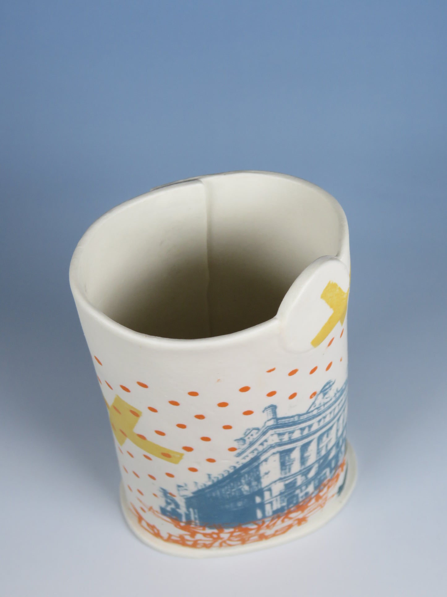 Small Screen printed vessel