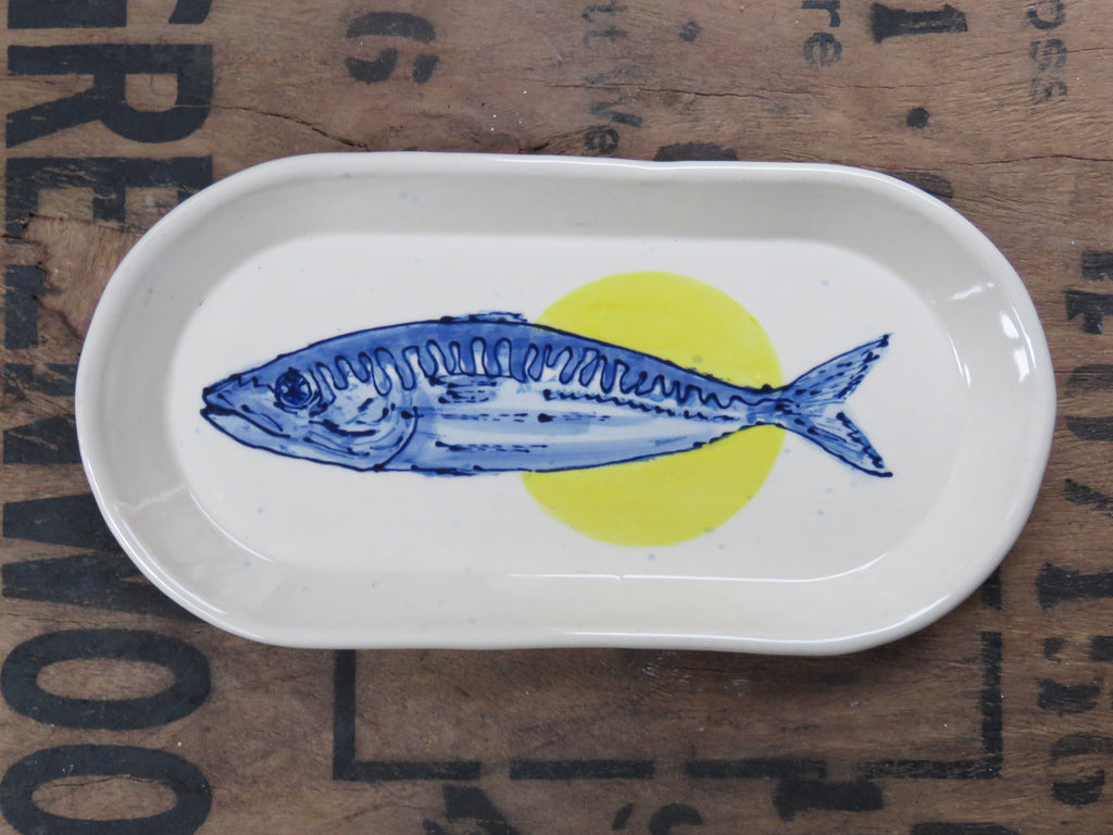 Small oblong Mackerel dish