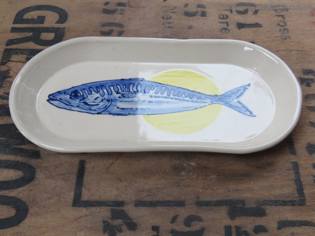 Small oblong Mackerel dish