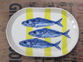 Large Serving platter with Mackerel *SECONDS