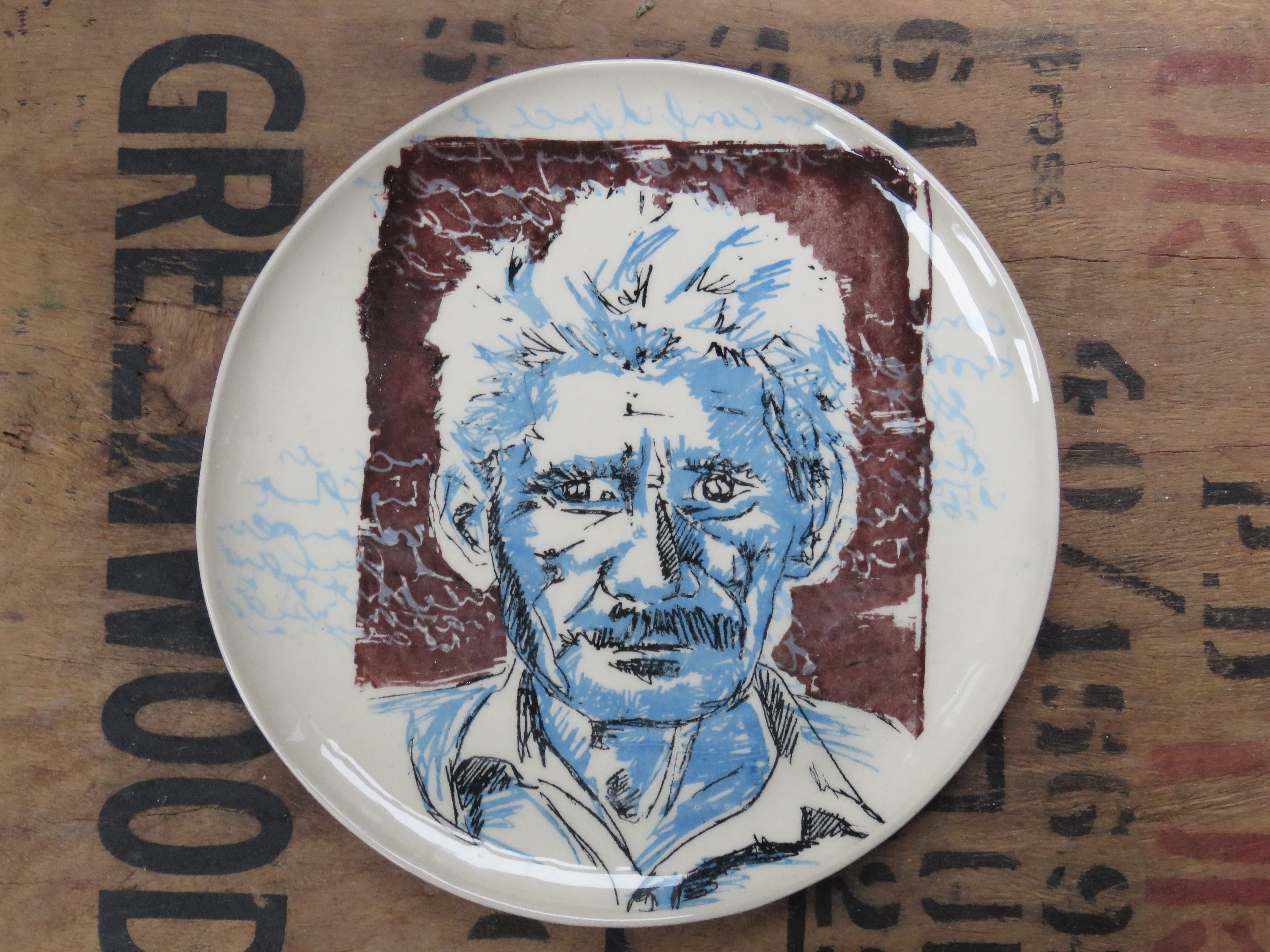 Screen printed Platter Round