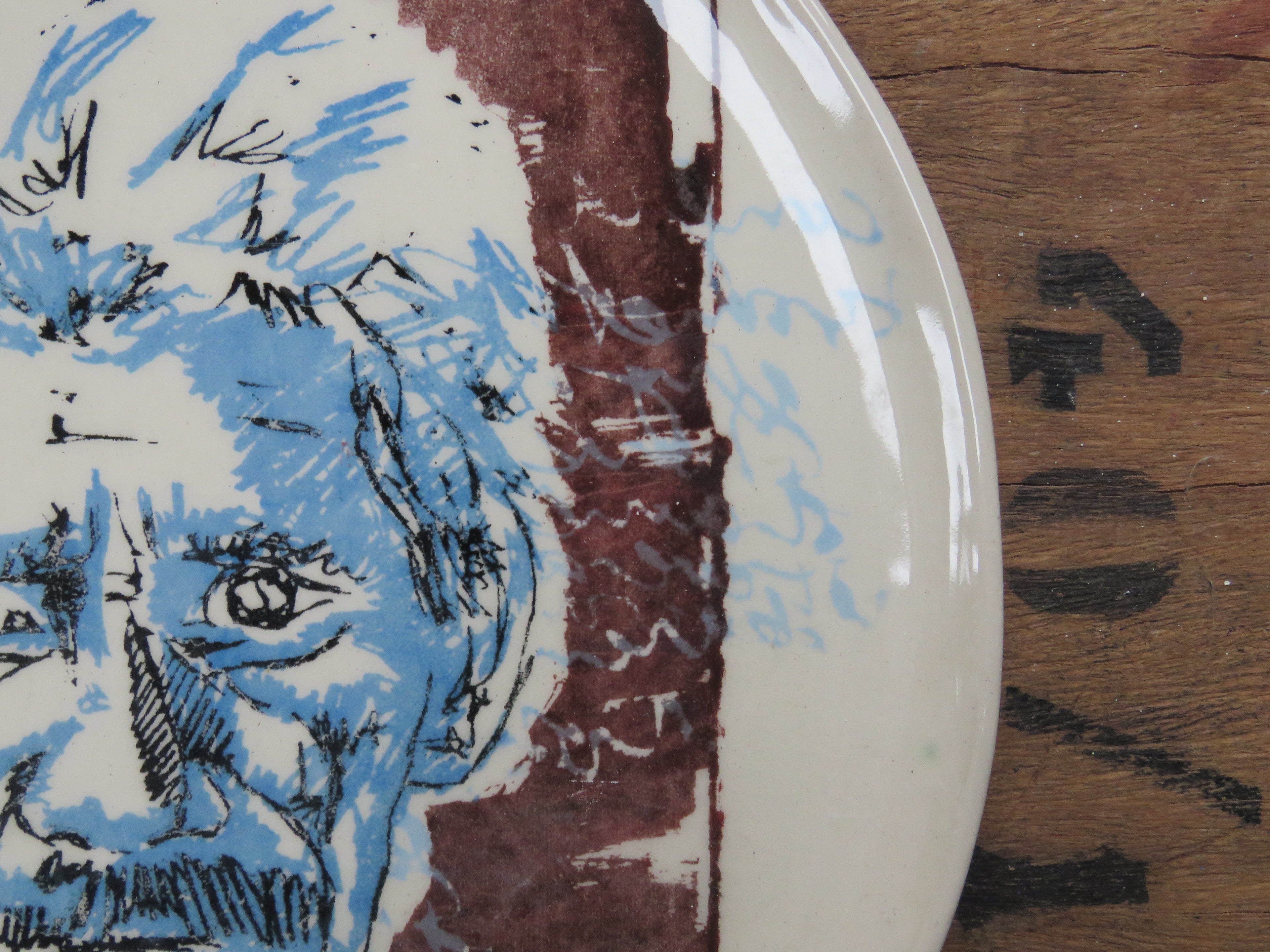 Screen printed Platter Round