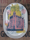 Large Serving platter with Screen printed design *SECONDS #1