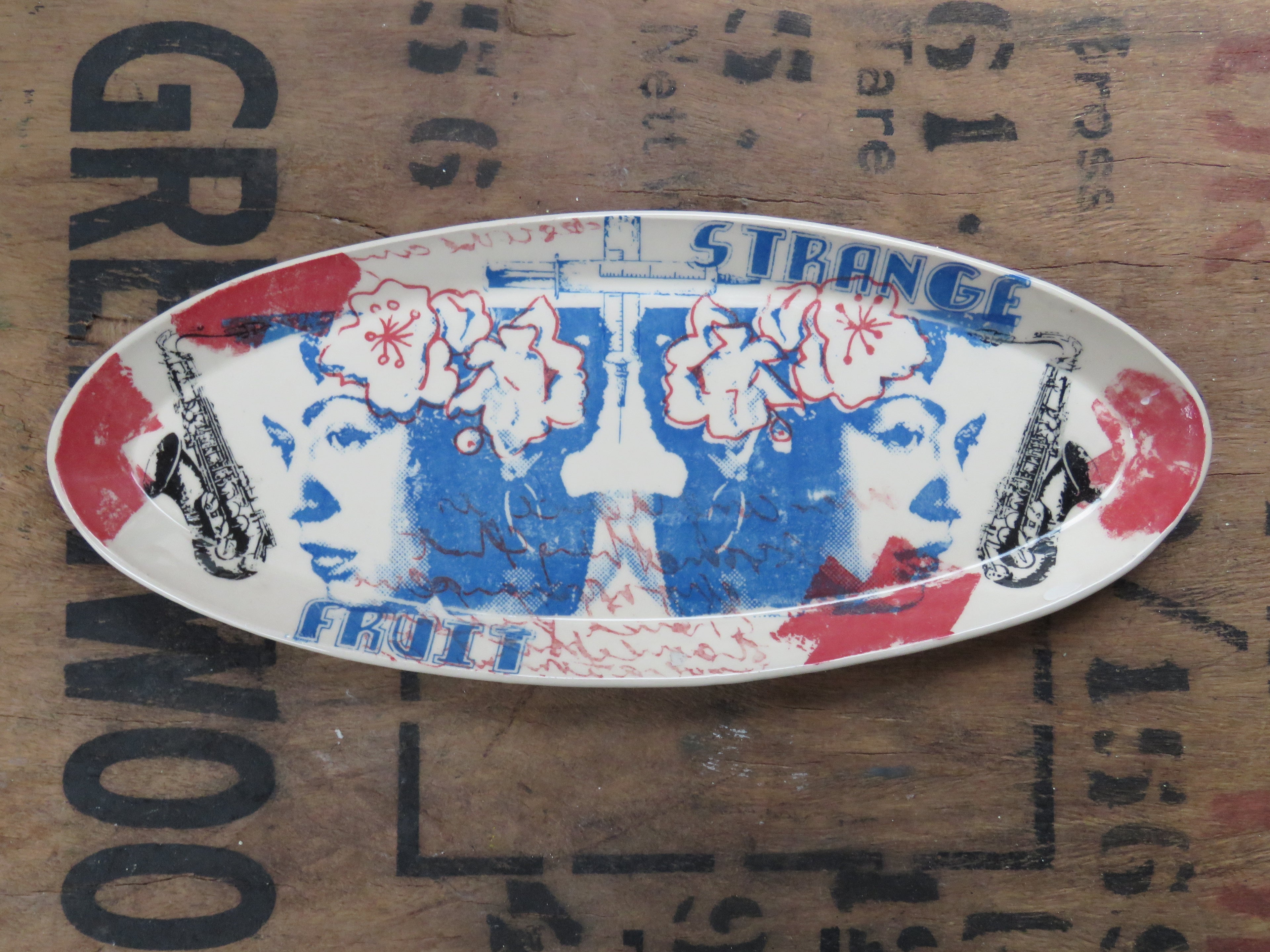 Billie Holiday Oblong serving dish.