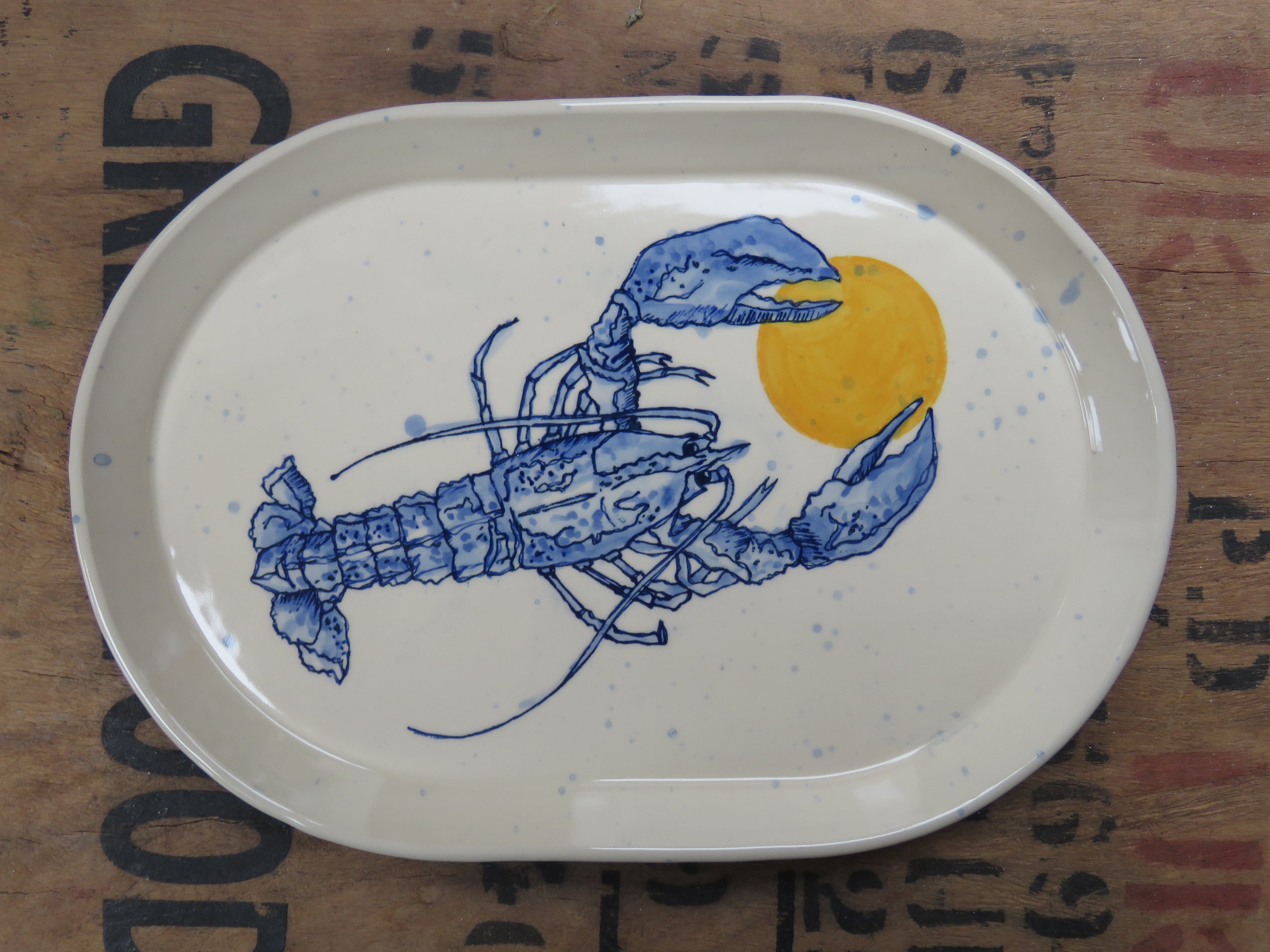 Large Serving platter with Lobster