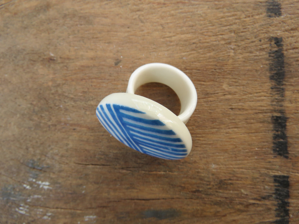 Porcelain Ring Size P