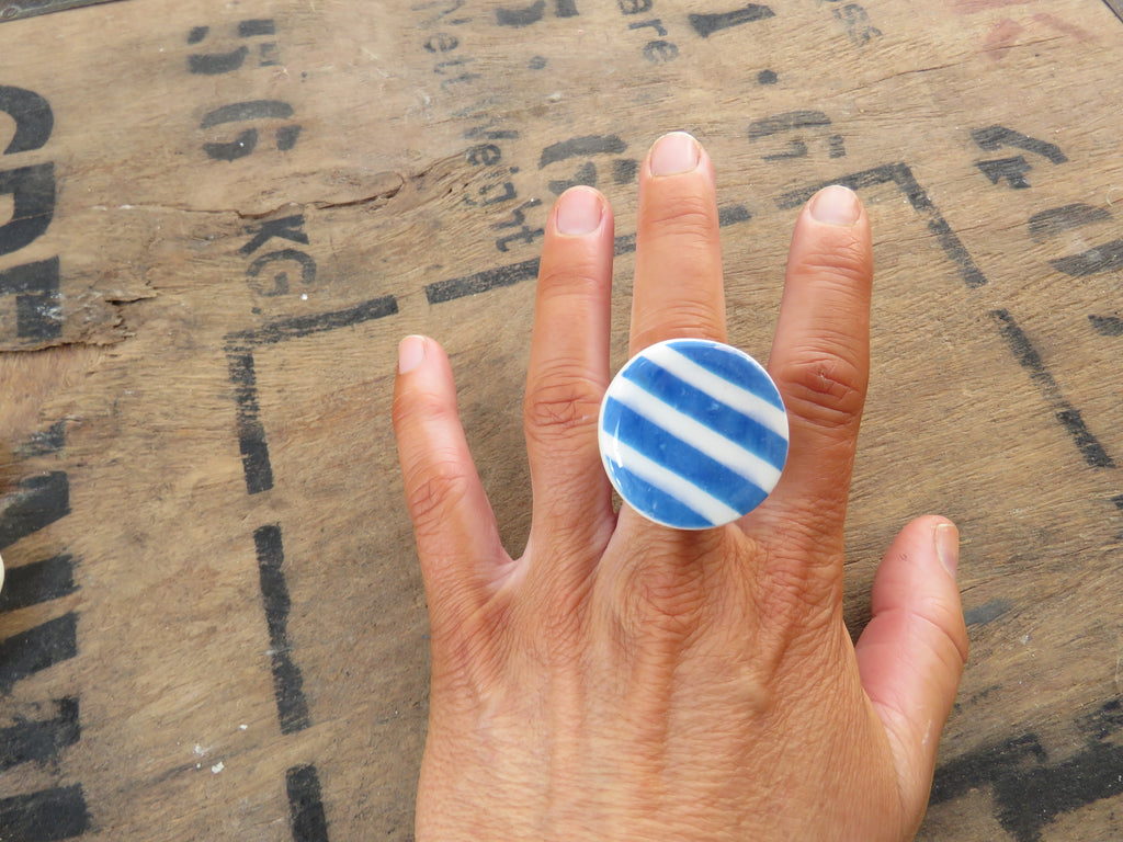 Porcelain Ring Size P