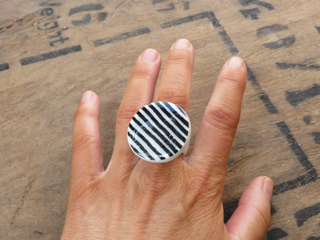 Porcelain Ring Size Q