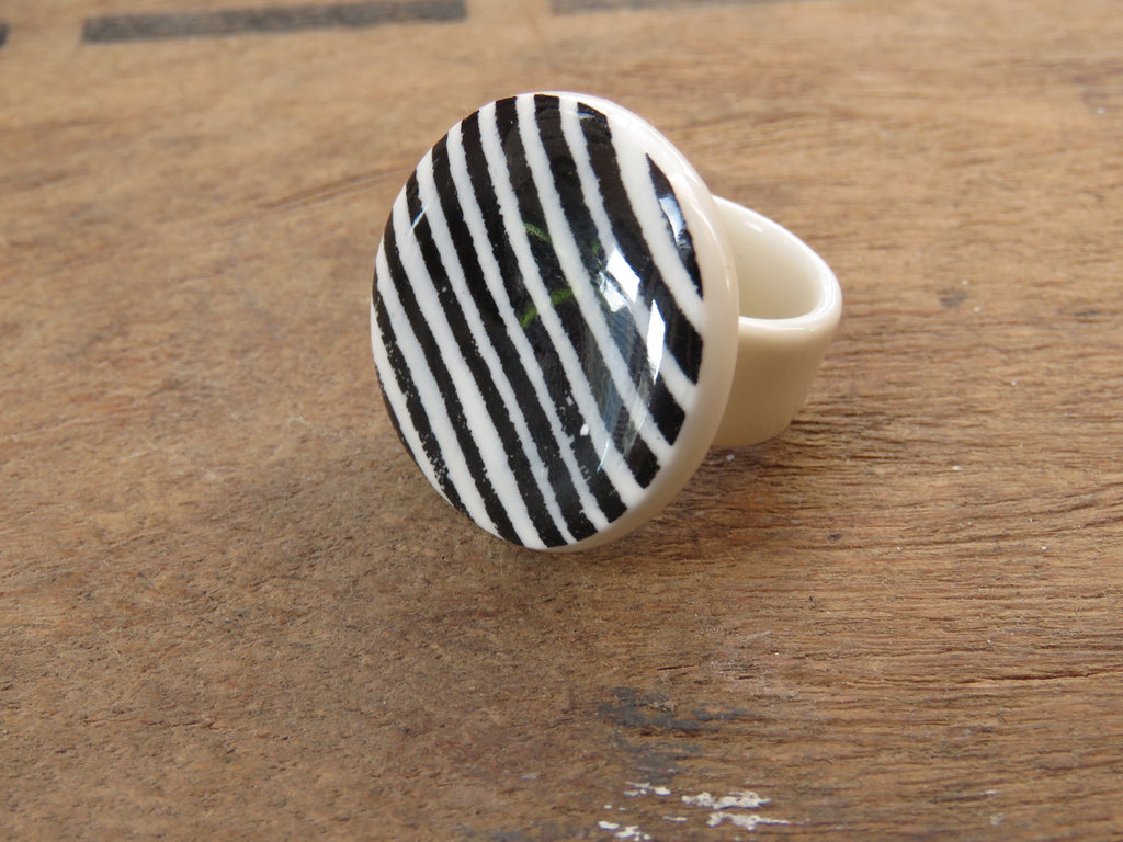 Porcelain Ring Size Q