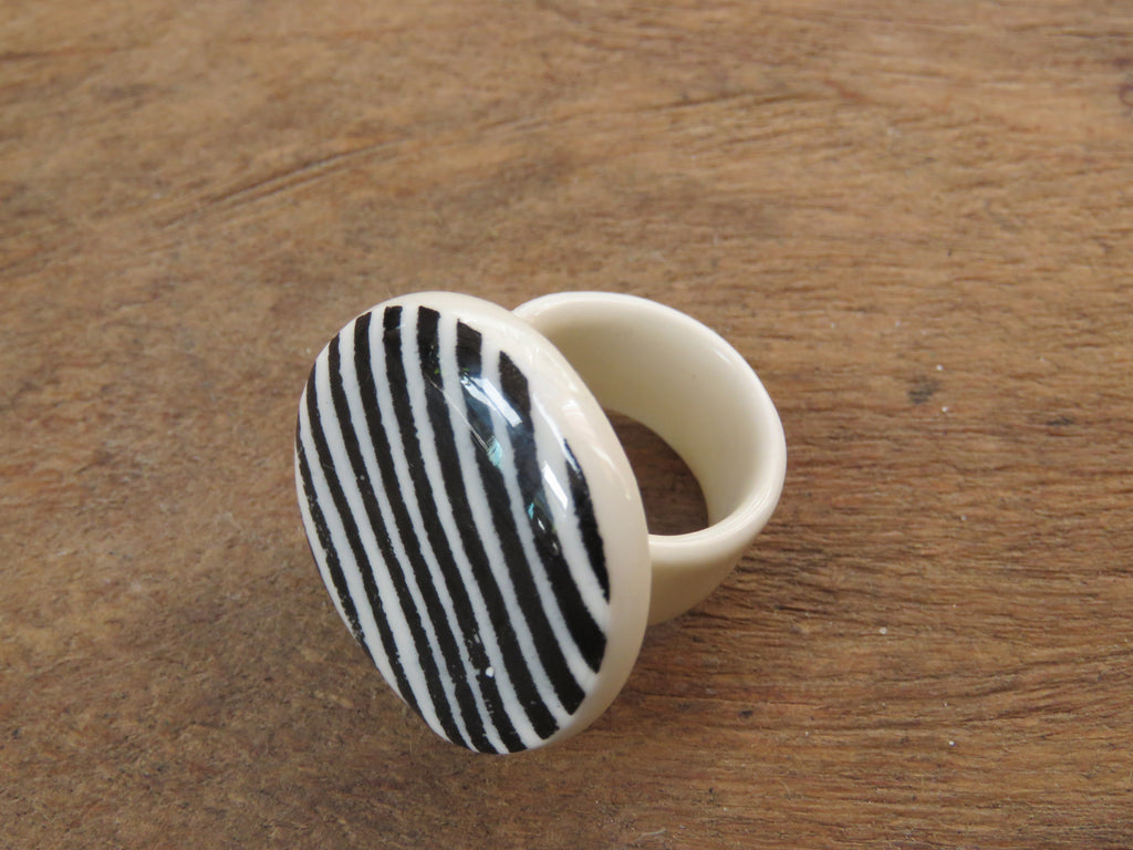 Porcelain Ring Size Q