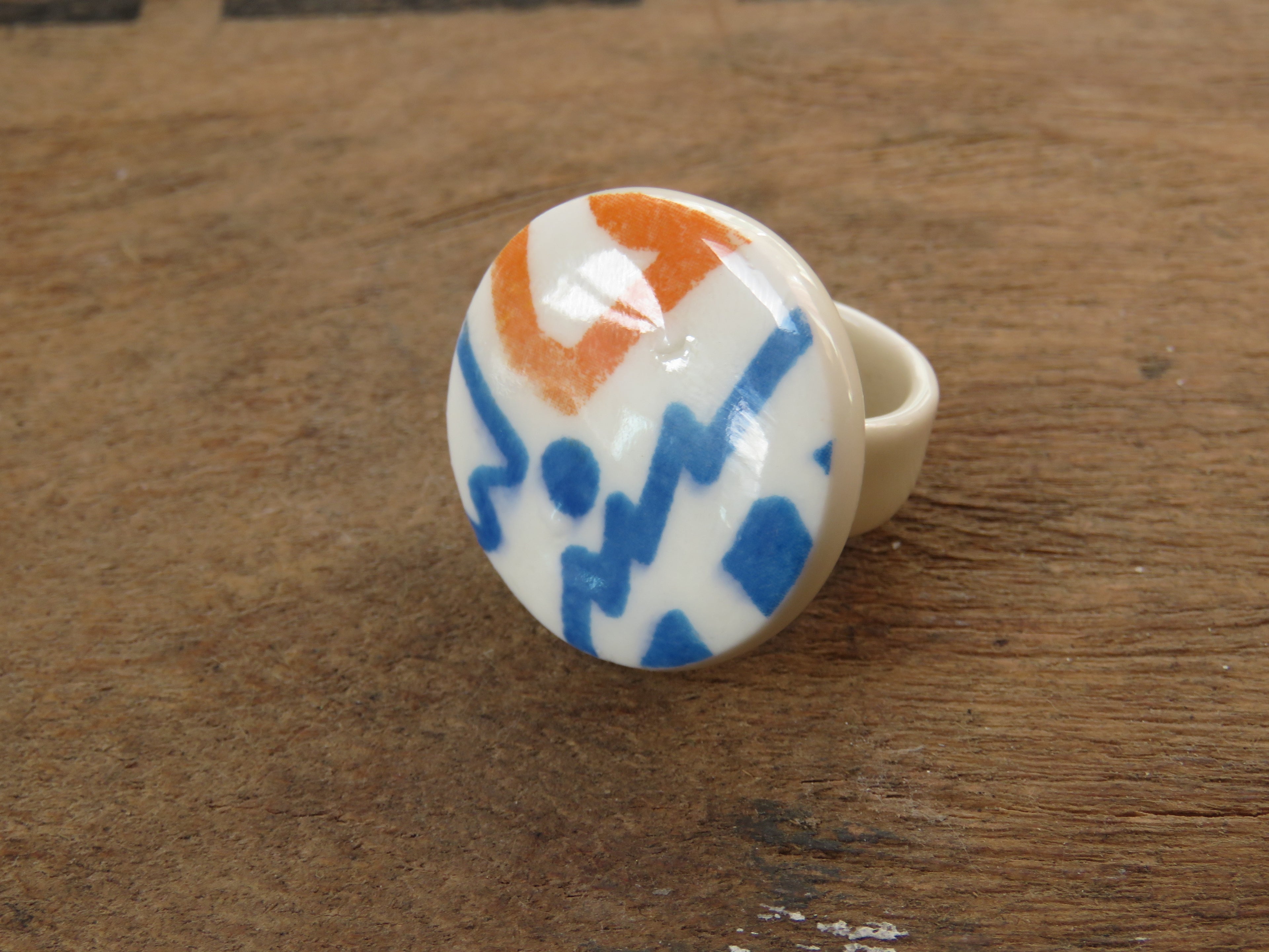 Porcelain Ring Size N 1/2