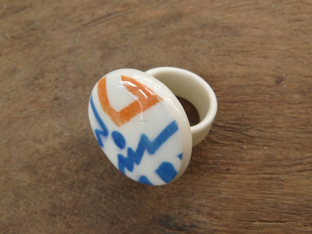 Porcelain Ring Size N 1/2