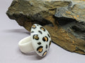 Porcelain leopard ring Size N1/2